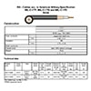 د RF فیډر کیبل RG59 تخنیکي مشخصات