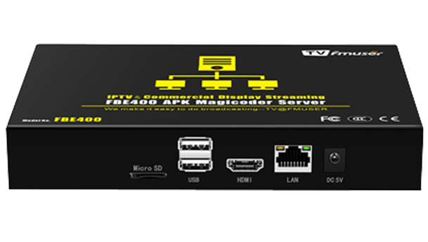 FMUSER FBE400 IPTV Streaming Magicoder Server