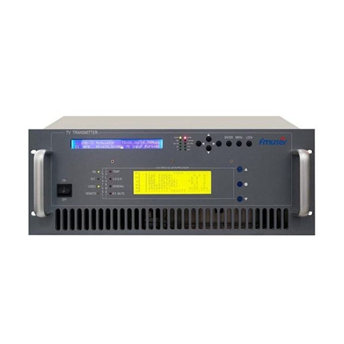 FMUSER Digital 100W TV Transmitter FU518D-100W with Compact Rack Design for TV Broadcast Station