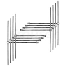 Ny antenna dipole FM-DV1 8 bay FM misy kojakoja avy amin'ny rafitra antena FM FMUSER feno