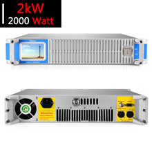 Tampilan panel belakang dan depan FMUSER FSN-2000T rak 2KW FM transmitter