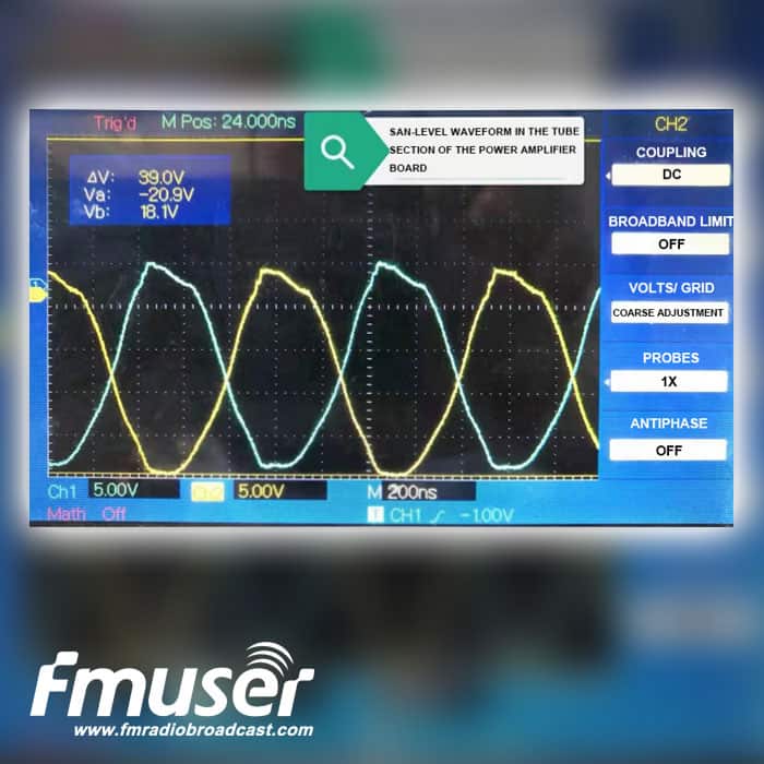 पावर एम्पलीफायर और बफर एम्पलीफायर के लिए FMUSER AM ट्रांसमीटर टेस्ट बेंच