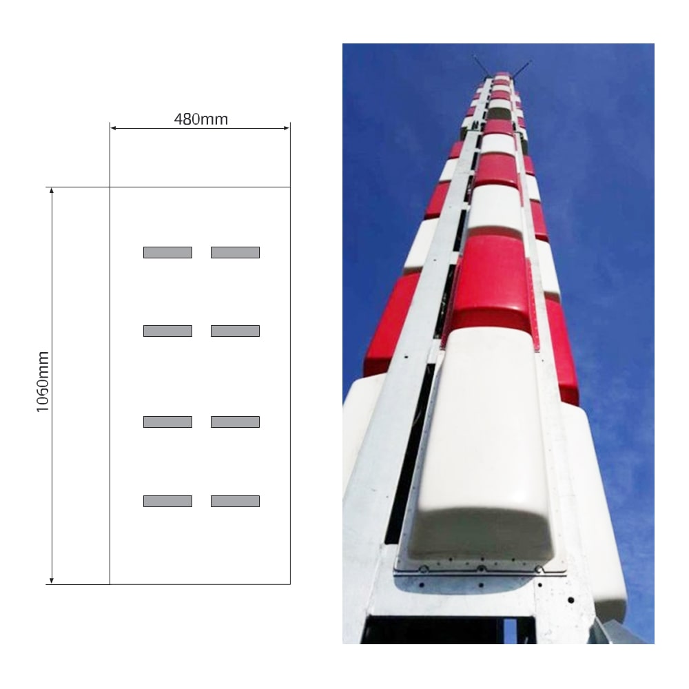 FMUSER 470 MHz-862 MHz o wysokim zysku UHF pozioma antena panelowa Dpole A-24T40901-I dla stacji telewizyjnej