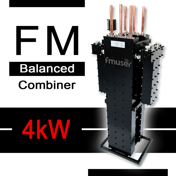 87-108 MHz 4kW Compact TX RX Systems Duplexer RF kanal konbinatzailea 3 edo 4 barrunberekin eta 7-16 DIN sarrerarekin FM difusiorako