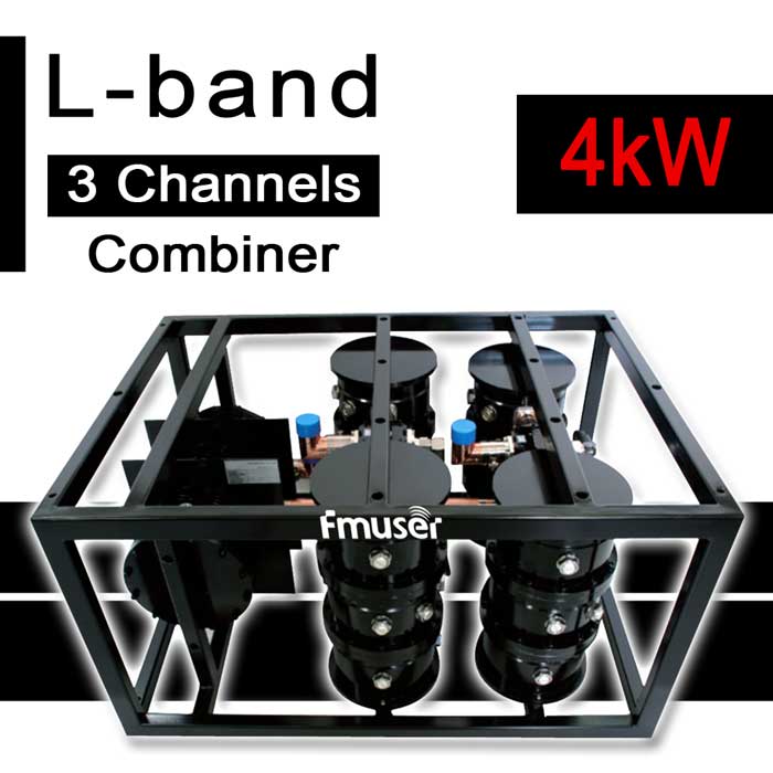 1452-1492 MHz 1 5/8" 6 Cavity 4kW L Band RF Combiner Kompakt Digital 3 Channel Combiner Solid-State RF Triplexer fir TV Station