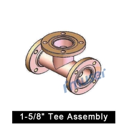 1-5/8" Tee Assembly for 1-5-8 RF coxial transmission line