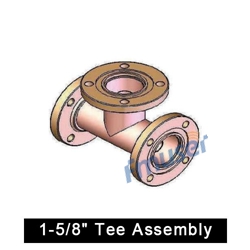 1-5 / 8" Tee Assembly bakeng sa mohala oa phetisetso ea 1-5-8 RF coxial