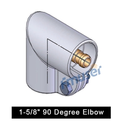 1-5/8" 90 Degree Elbow Unflanged le Coupling bakeng sa 1-5-8 RF coxial transmission line