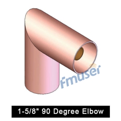 Elbow 1-5/8" 90 Céim Gan Flanged le haghaidh líne tarchurtha comhaiseach 1-5-8 RF