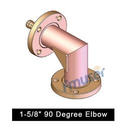 1-5 / 8 "90 Degree Elbow Flanged ho an'ny 1-5-8 RF coxial fifindran'ny tsipika