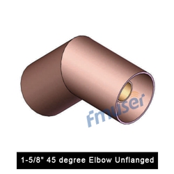 Elbow 1-5/8" 45 céim Gan flange le haghaidh líne tarchurtha comhaiseach 1-5-8 RF