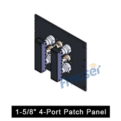 1-5/8" 4-Port Patch Panel fun laini gbigbe coxial RF 1-5-8