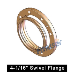 4-1 / 16 "Swivel Flange pikeun 4-1 / 16" garis transmisi coaxial kaku