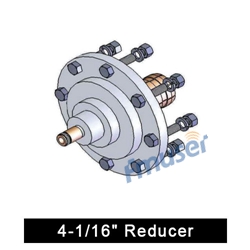 4-1/16" Male to Type-N Female Reducer for 4-1/16" rigid coaxial transmission line