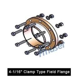 4-1 / 16 "Clem Type Field Flange pikeun 4-1 / 16" garis transmisi coaxial kaku