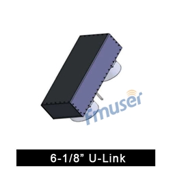 U-Link de 6-1/8" para linha de transmissão coaxial rígida de 6-1/8"