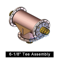 6-1/8" Tee Assembly for 6-1/8" rigid coaxial transmission line