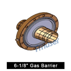 6-1/8" plynová bariéra pre 6-1/8" pevné koaxiálne prenosové vedenie