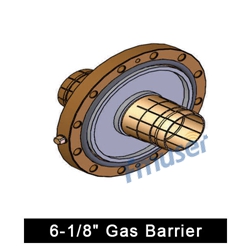 6-1/8" газова бариера за 6-1/8" твърда коаксиална преносна линия