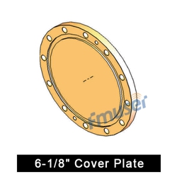 6-1/8" Cover Plate bakeng sa 6-1/8" e thata ea coaxial transmission line
