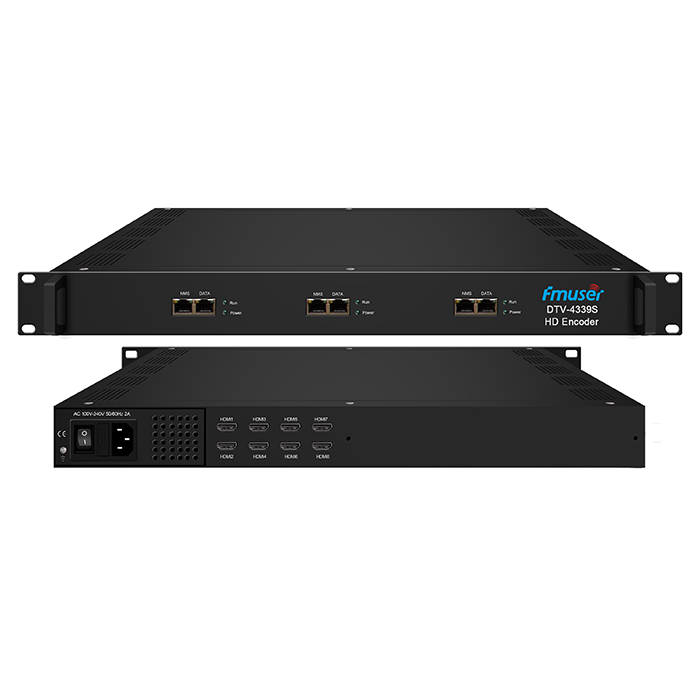 FMUSER DTV4339S 8/16/24 Awọn ikanni HDMI IPTV Encoder