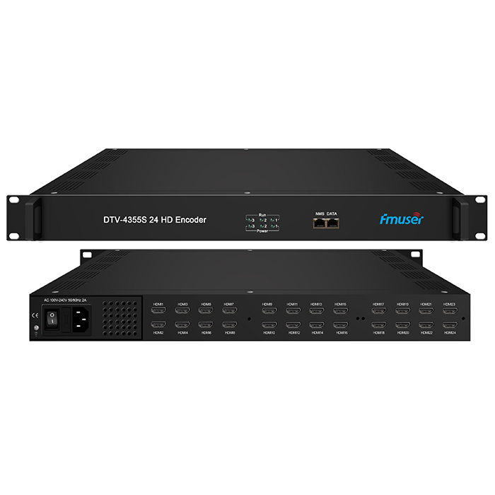 FMUSER DTV4355S 24-ikanni HDMI IPTV Encoder