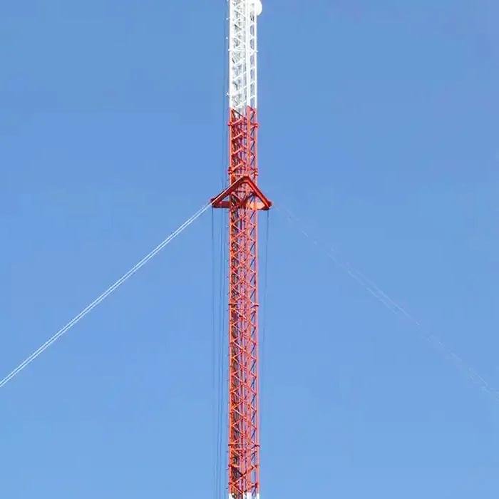 Guyed Mast FM Radio Tower for Broadcast Antenna | Customized Height & Configuration